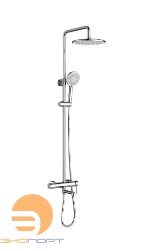 Душевая система для ванны с изливом, хром, RAGLO 