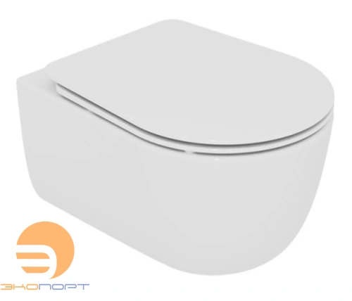 Комплект: Подвесной унитаз с крышкой и креплением (белый глянец) GSG Ceramic Design Hit! Smart Clean