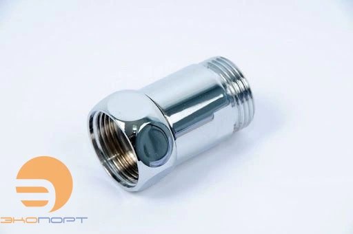 Сгон прямой (американка) для полотенцесушителей 3/4 х 1/2 ВН ХРОМ SANITAN