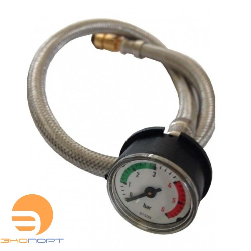 Манометр 0-6 бар с гибким шлангом
