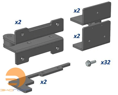 Комплект петель для алюминиевого профиля Wallbox