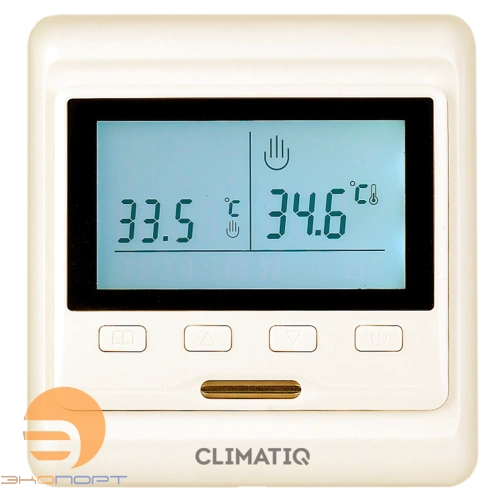 Терморегулятор CLIMATIQ PT програмируемый, слоновая кость
