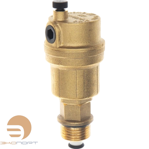 Воздухоотводчик Airvent-R PN10 DN10 с обратным клапаном DN15 Т от -10…+110С; корпус латунь, Ридан