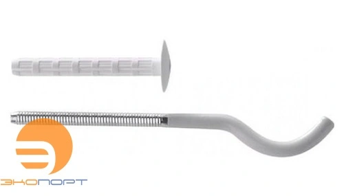 Кронштейн фигурный белый с дюбелем L=170 мм (УП 2шт) Global