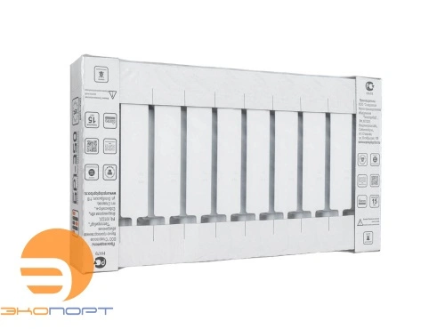 Радиатор биметаллический BR1 350/90 мм 10 секций Теплоприбор