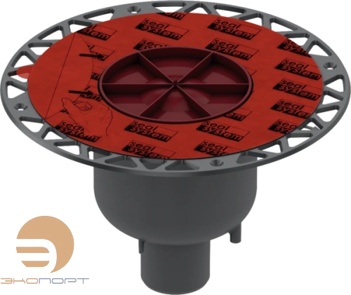 Сифон вертикальный DN 50 с фланцем (без монтажного элемента и решетки) TECEdrainpoint S 