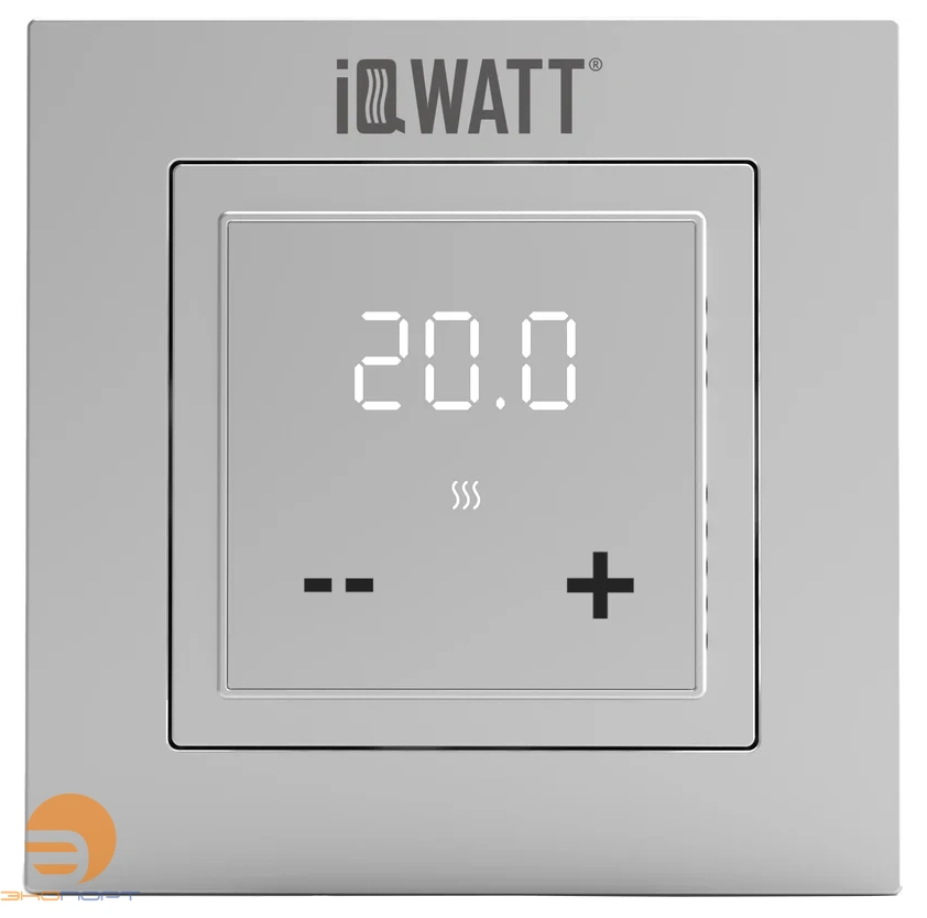 Терморегулятор IQ Thermostat D электронный, серебристый металлик