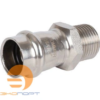 Переходник 15х3/4 НР нерж. Rommer