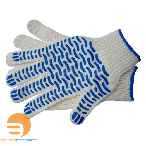 Перчатки х/б 10 кл. 70 гр. с ПВХ белые ГМ-100