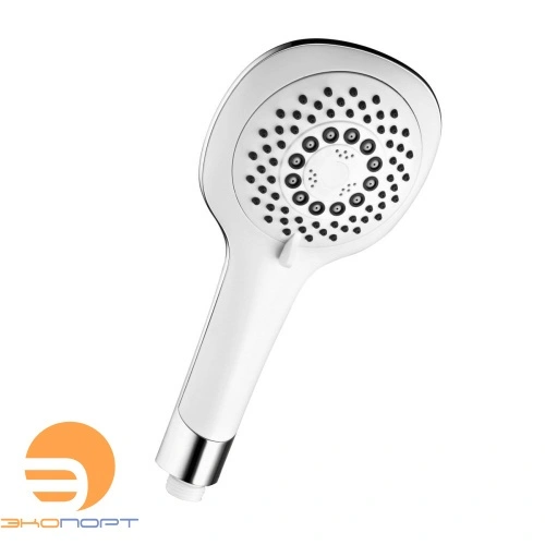 Лейка душевая 5-функц., 117х251 мм, хром/белый, блистер, LEMARK