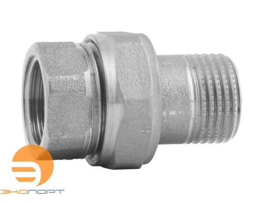 Сгон прямой (американка) 1 1/4" (никель) ITAP