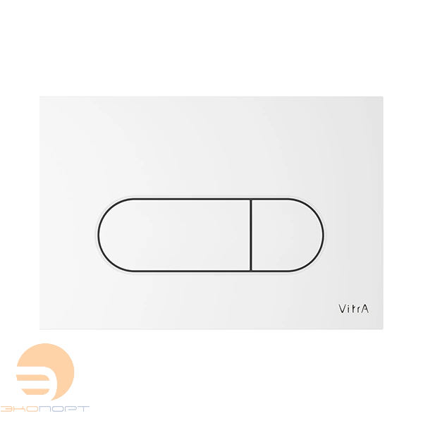 Панель смыва Root Round, белая, Vitra 
