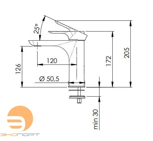 Смеситель для раковины Infinity хром Remer, в наличии