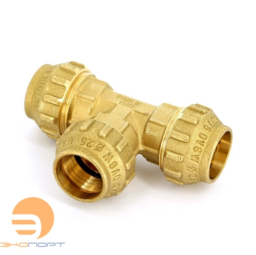 Тройник 40х40х40 для ПЭ (латунь) (TIEMME)