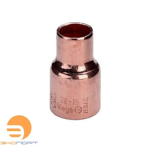 Муфта медная двухраструбная 22 х 15 [95240] Viega
