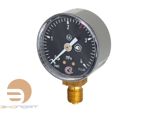 Манометр ТМ-210Р.00 (0..4,0 МПа), М12*1,5, 50мм, кл.т. 2,5, 80С, C2H2 (ацетилен), радиальный