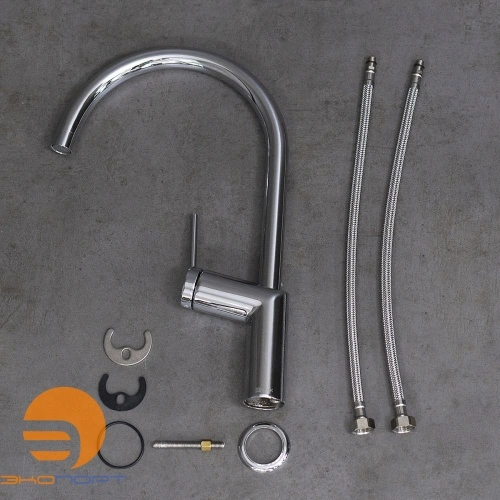 Смеситель для кухни Minima, с высоким поворотным изливом, хром, LEMARK