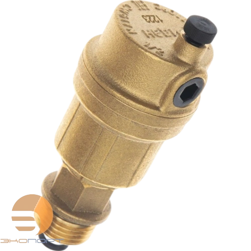Воздухоотводчик Airvent-R PN10 DN10 с обратным клапаном DN15 Т от -10…+110С; корпус латунь, Ридан