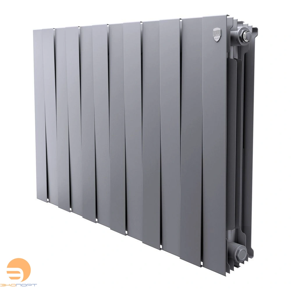 Радиатор биметаллический PianoForte Silver Satin 500/100 12 секций Royal Thermo