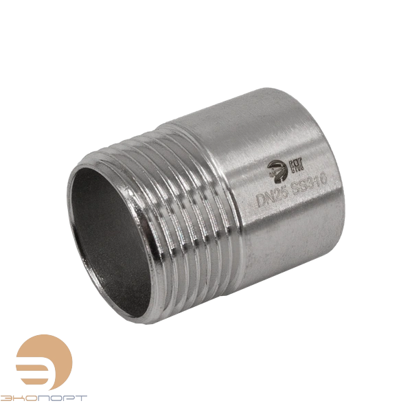 Ниппель приварной НР 3/4" PN16  нерж. сталь AISI304
