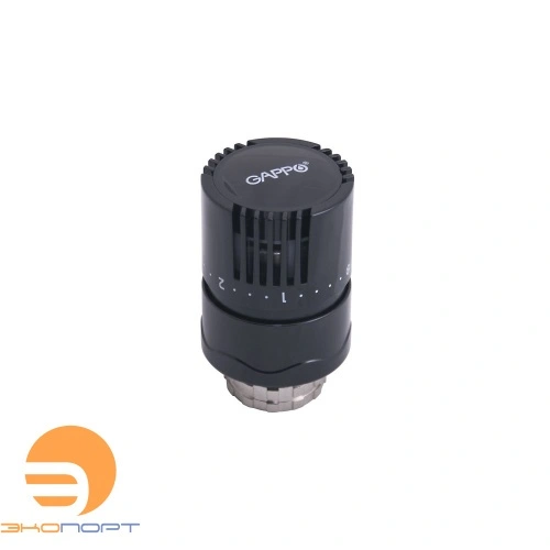 Головка термостатическая жидкостная черная М30х1,5 мм Gappo