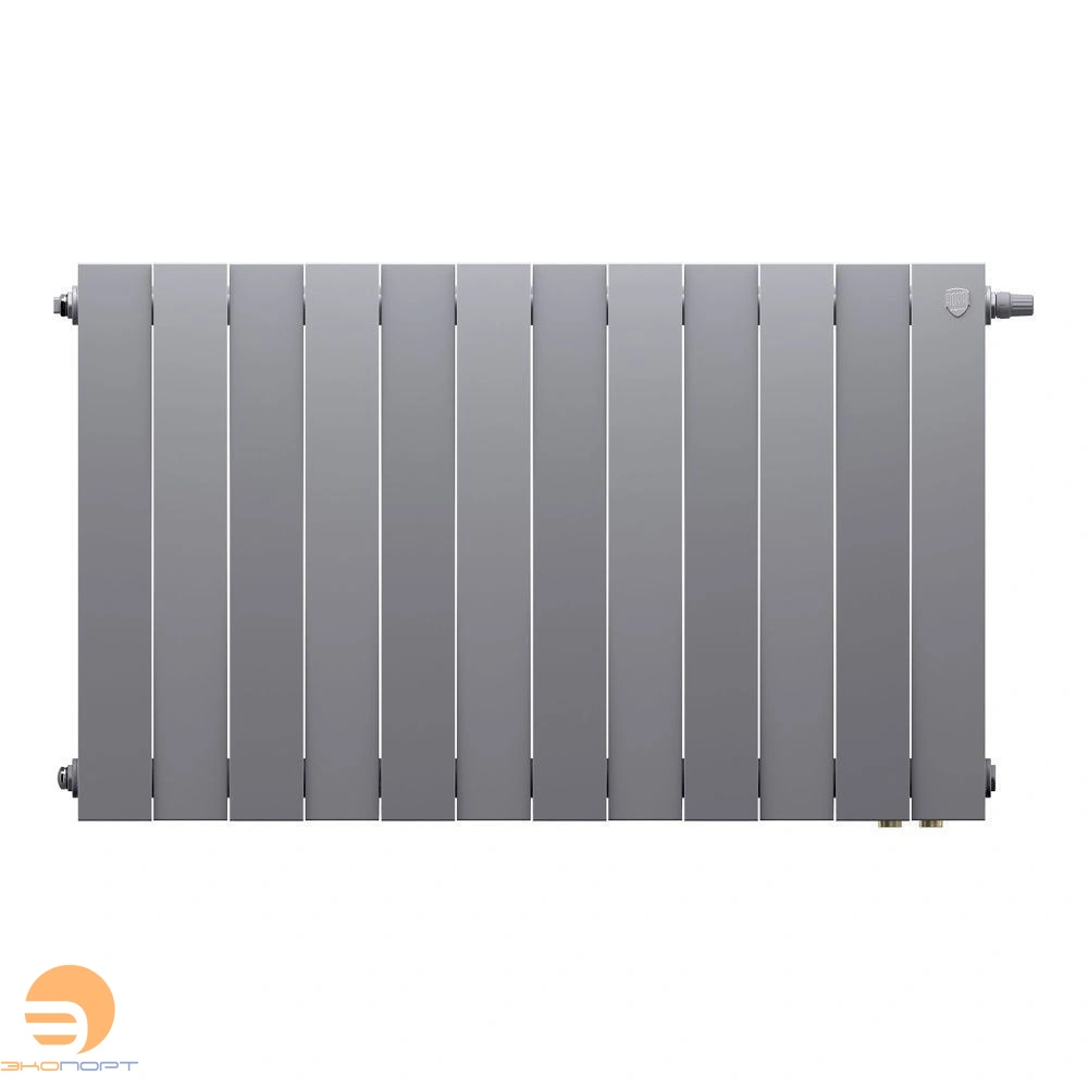 Радиатор биметаллический PianoForte Silver Satin VDR80 500/100  12 секций Royal Thermo
