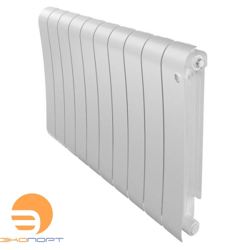 Радиатор биметаллический Infinity Bianco Traffico 500/87 10 секции VR80 (нижнее правое) белый Royal Thermo