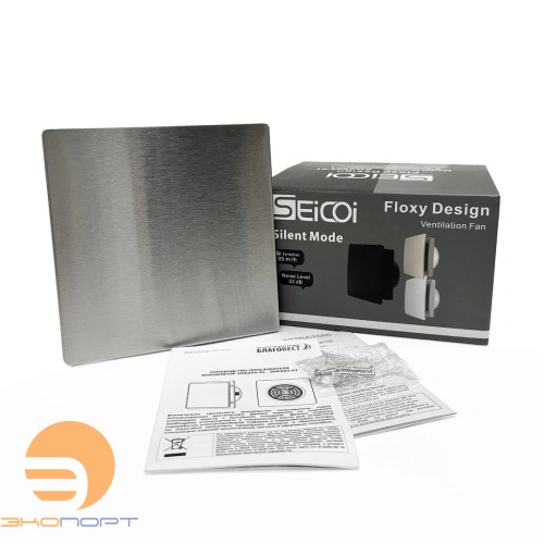 Вентилятор накладной  Seicoi Floxy Design 100 Steel SMAD04-01S