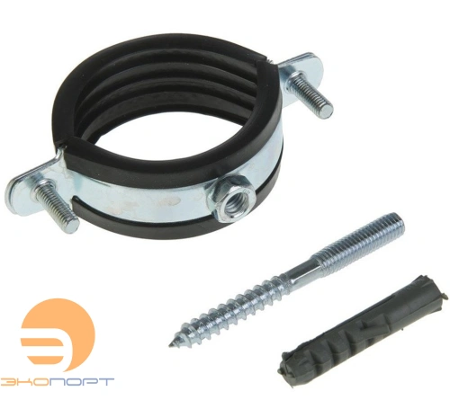 Хомут в комплекте 4" (107-115) гайка M8 VALFEX (45)