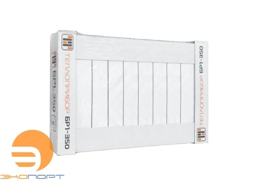 Радиатор биметаллический BR1 350/90 мм 10 секций Теплоприбор