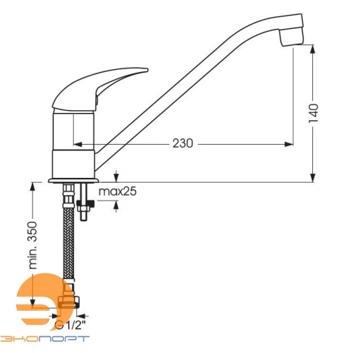 Смеситель для кухни ORION, VIDIMA