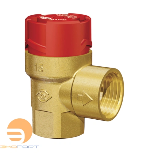 Клапан предохранительный Prescor 1/2" х 1/2" (ВР) P=1,5 бар, Тмах.=120оС