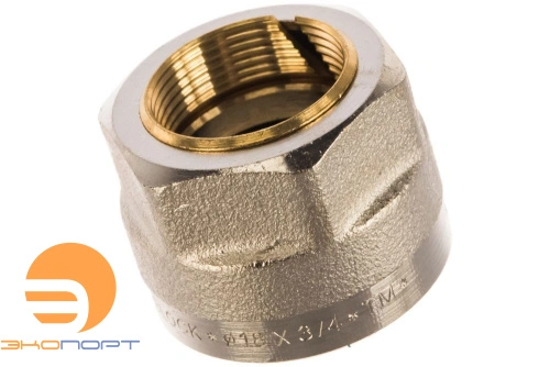 Евроконус для медной трубы 15х3/4" (резьба 15х3/4) Viega