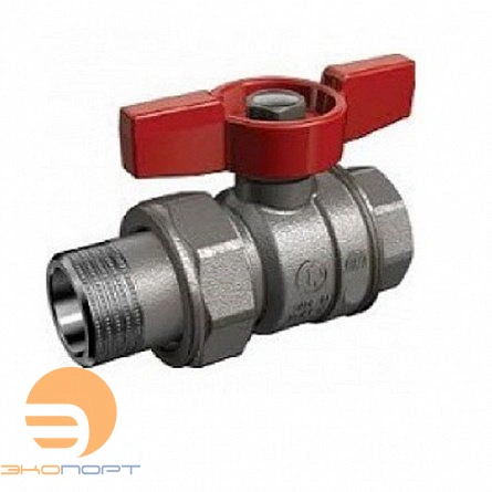 Кран со сгоном НВ  1/2" бабочка Gekon
