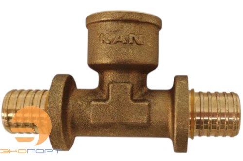 Тройник 16x1/2" латунь ВР UltraLine KAN-therm