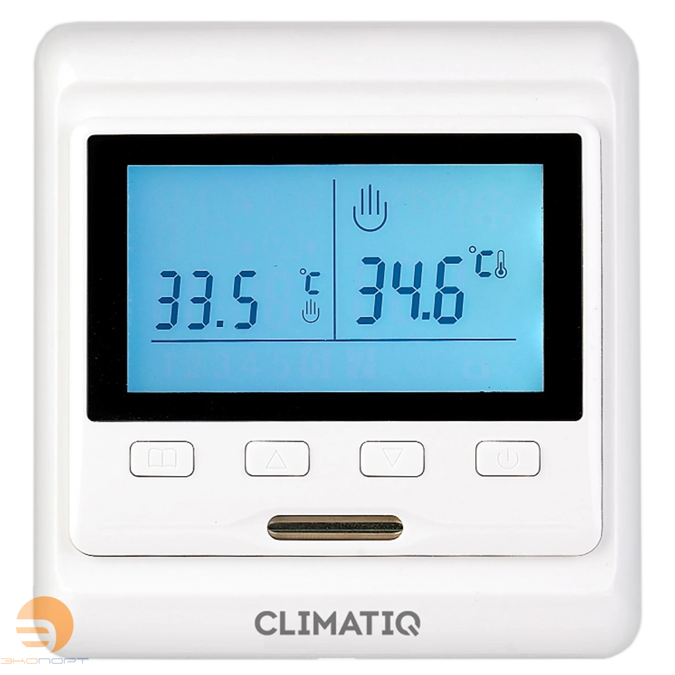 Терморегулятор CLIMATIQ PT програмируемый, белый