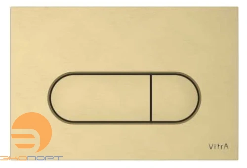 Панель смыва Root Round, браш. золото, Vitra