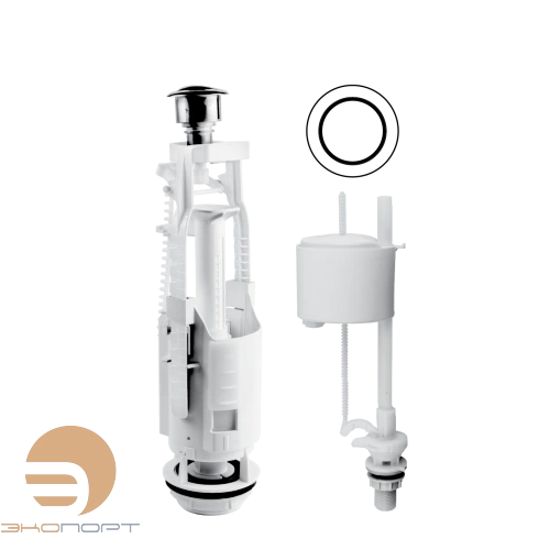 Арматура для сливного бачка eko 13 1/2 нижнее 1 кнопка Berges