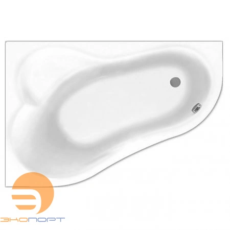 Ванна ИБИЦА ассиметричная XL 160*100, Белая, Лев. Santek