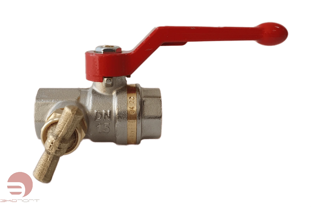 Кран шаровой BVR-DR со спускным элементом DN25 PN40 Ридан