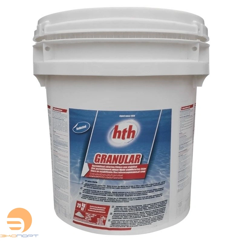 Хлор в гранулах GRANULAR, 25кг, hth