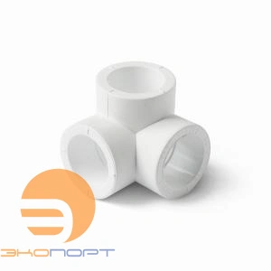 Тройник двухплоскостной PPR Ду 20 белый Pro Aqua