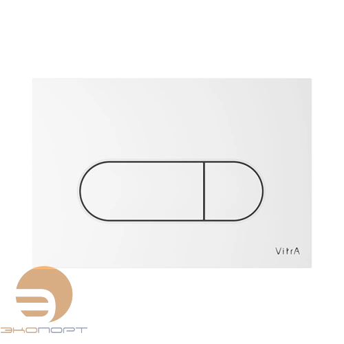 Панель смыва Root Round, белая, Vitra 