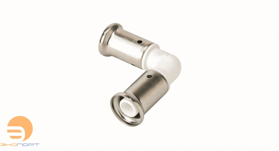 Угольник 32-32 90 ,ПВДФ, пресс (белая) HENCO