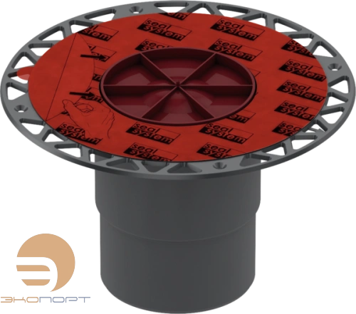 Сифон вертикальный DN 100 с фланцем (без монтажного элемента и решетки) TECEdrainpoint S 