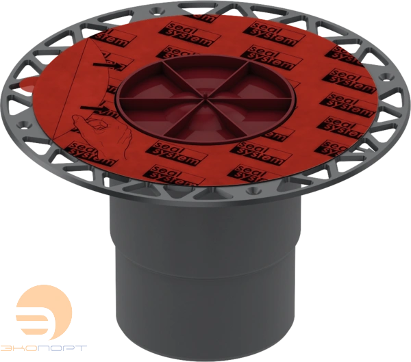 Сифон вертикальный DN 100 с фланцем (без монтажного элемента и решетки) TECEdrainpoint S 