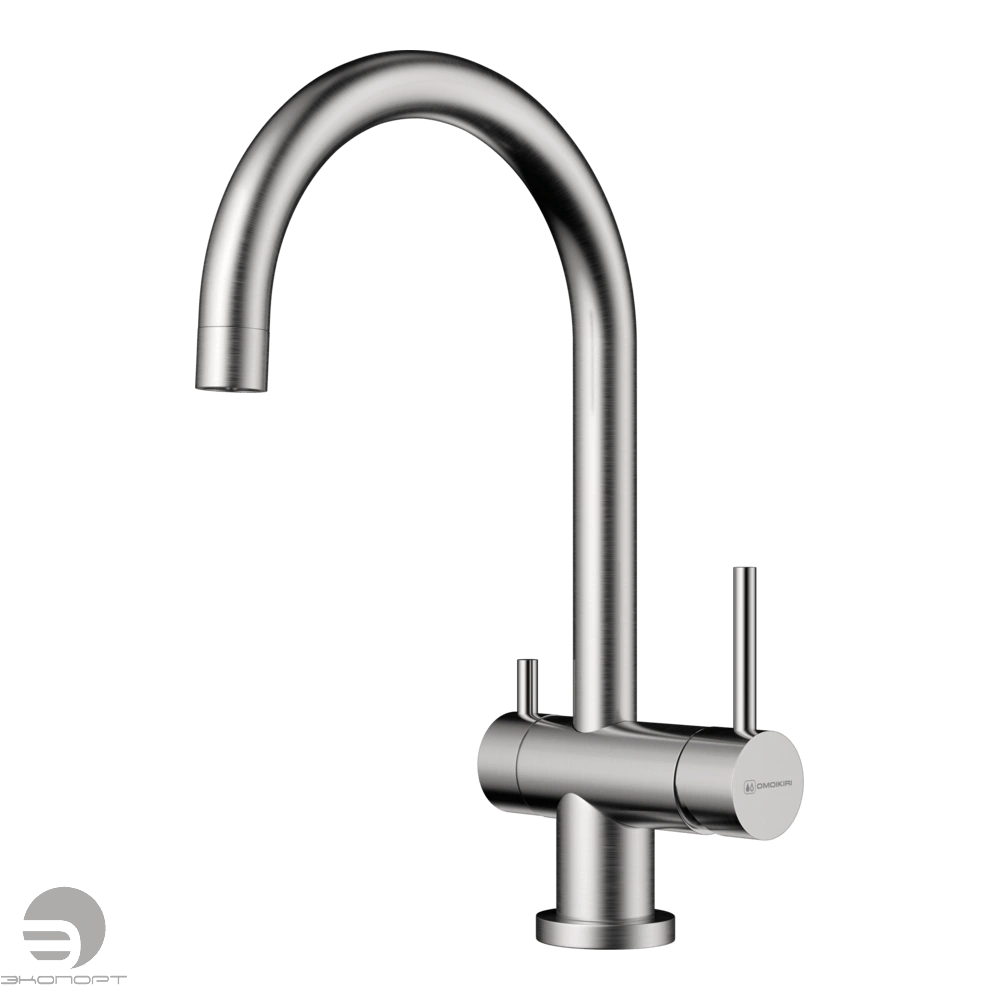 Смеситель для кухни Yamada BN, нержавеющая сталь, Omoikiri