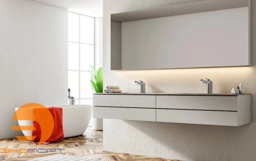 Смеситель для умывальника MINIMA, средний, монолитный, хром, LEMARK