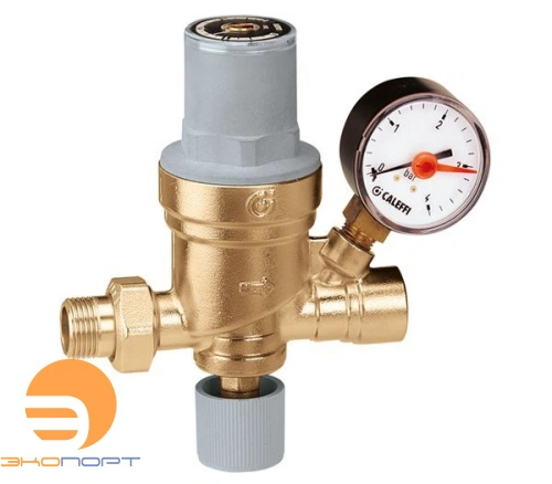 Клапан подпиточный 1/2" с отводом под манометр Caleffi