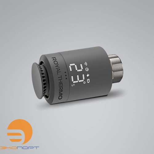 Термостат радиаторный электронный Smart Heat серебристый Royal Thermo